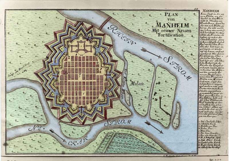 Abbildung:Karte von  1775