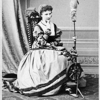 1868 - Die Sängerin und spätere Mäzenin Anna Reiß als Margarethe 