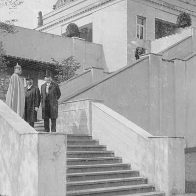 1907 - Großherzog Friedrich mit Oberbürgermeister Otto Beck und Bürgermeister Robert Ritter. 
