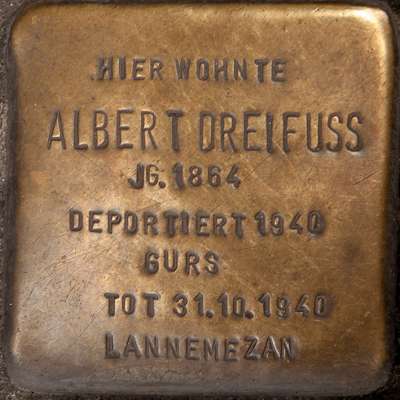 Stolperstein für Albert Dreyfuss