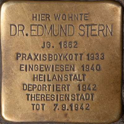 Stolperstein für Dr. Edmund Stern