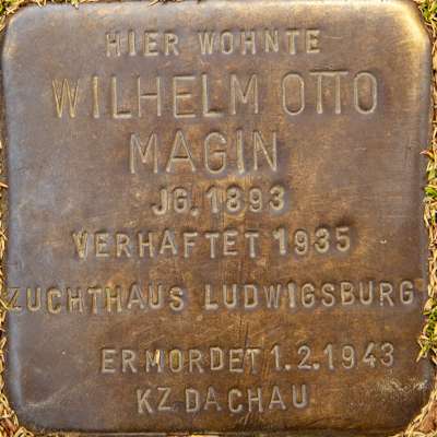 Stolperstein für Wilhelm Otto Magin