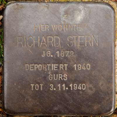 Stolperstein für Richard Stern