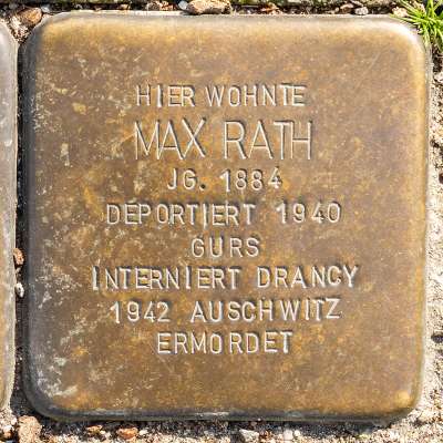 Stolperstein für Max Rath
