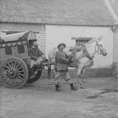 Die Pferdekutsche als Verkehrsmittel, um 1900