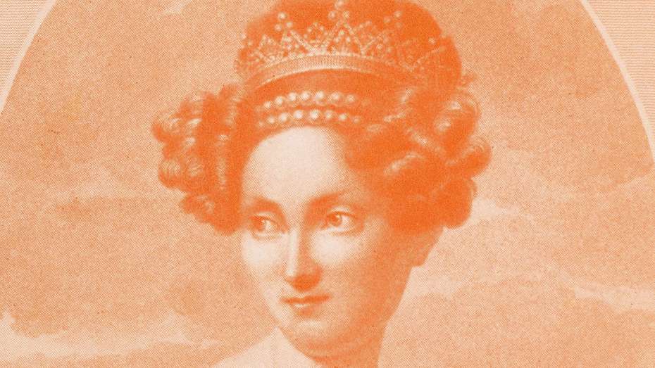 farbiges Portrait der Großherzogin von Stéphanie de Beauharnais
