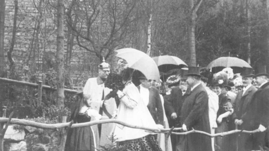 Besuch des Großherzogs zur Jubiläumsausstellung 1907