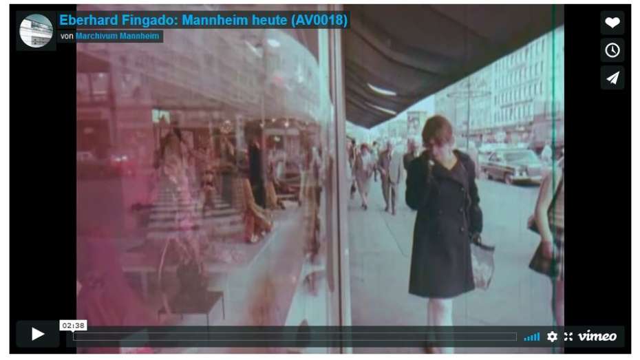 Screenshot des Films "Mannheim heute" von Eberhard Fingado