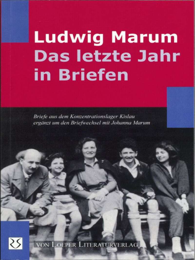 Cover-Abbildung:Ludwig Marum - Das letzte Jahr in Briefen