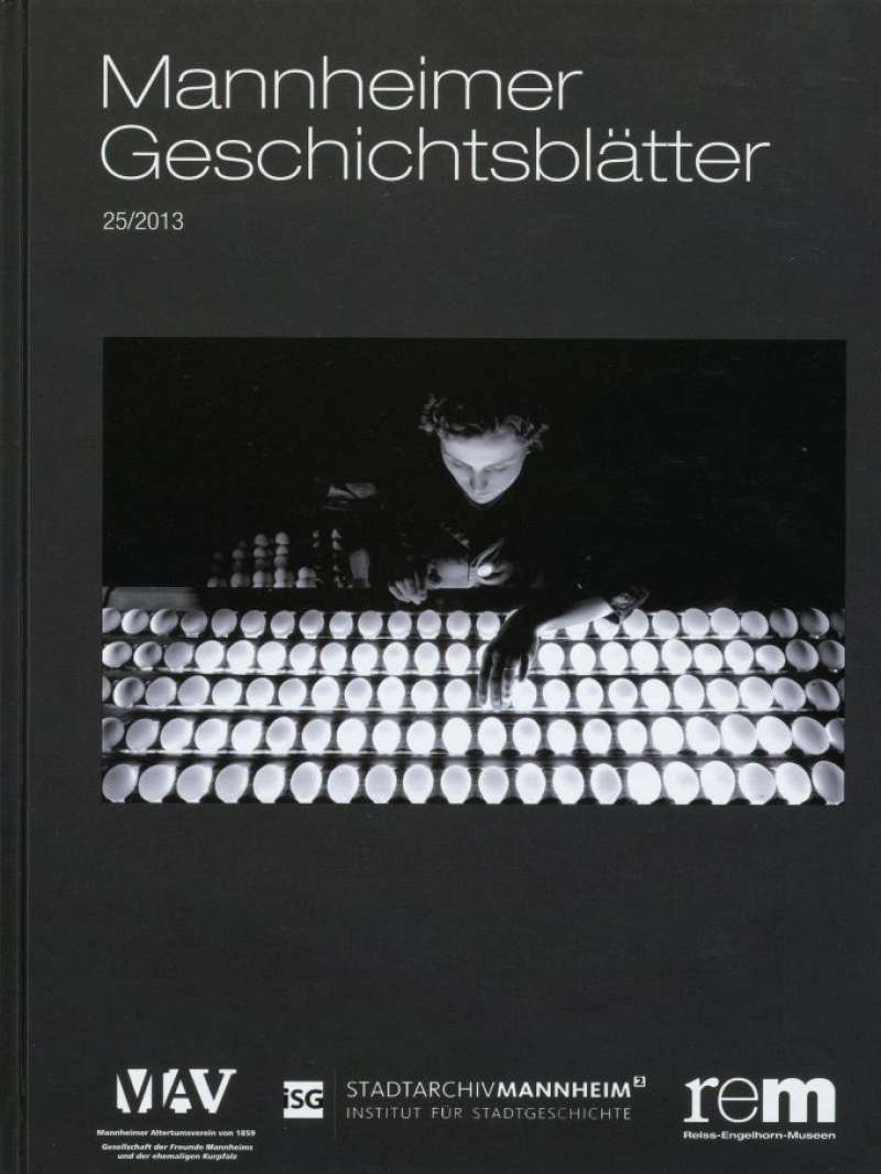 Cover-Abbildung: Mannheimer Geschichtsblätter 25/2013
