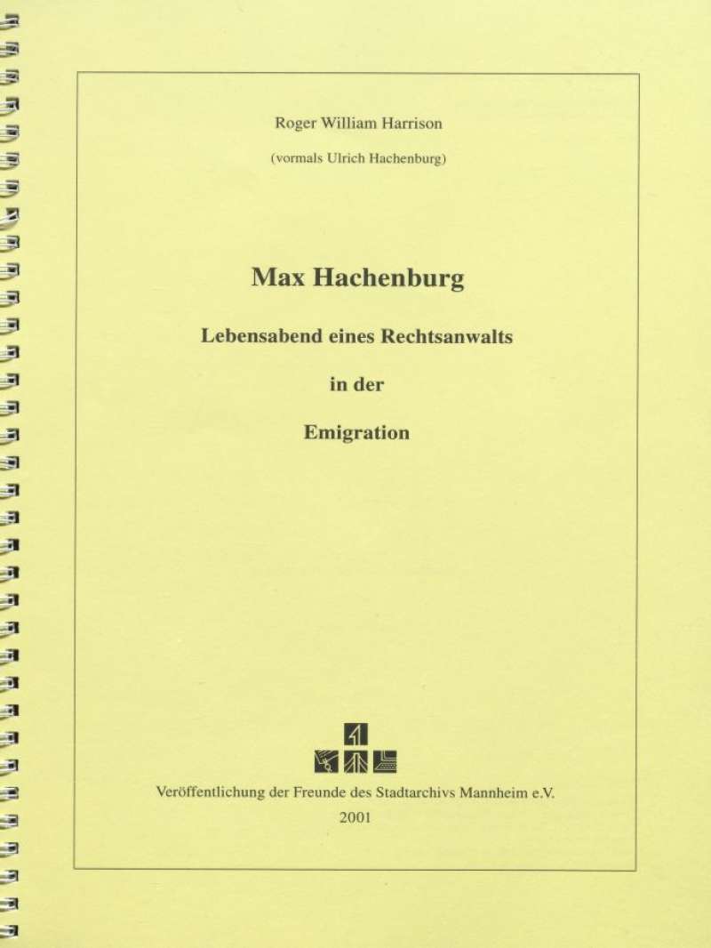 Cover-Abbildung: Max Hachenburg
