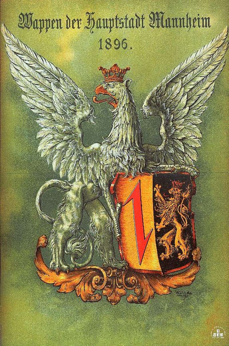 Abbildung: Mannheimer Wappen 1896