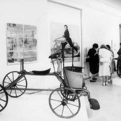 1985 - Eröffnung der Sonderausstellung des Reiss-Museums anlässlich des 200. Geburtstages von Karl von Drais 