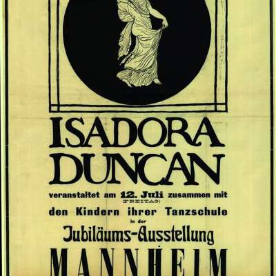 1907 - Die Tänzerin Isadora Duncan - eine Wegbereiterin des moodernen sinfonischen Ausdruckstanzes - führt ein attisches Fest auf. 