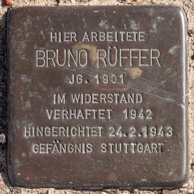 Stolperstein Bruno Rüffer