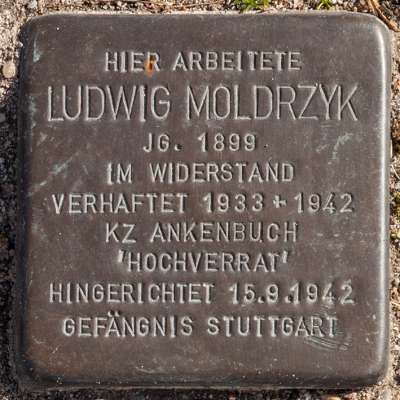 Stolperstein Ludwig Moldrzyk