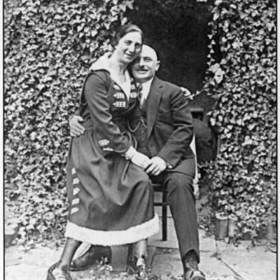 Otto Josef und Frieda Michel am Tag ihrer Hochzeit 1921