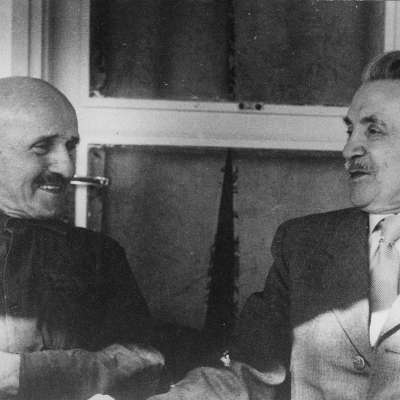 Dr. Eugen Neter und Prälat Dr. Hermann Maas in Israel (1960er Jahre)