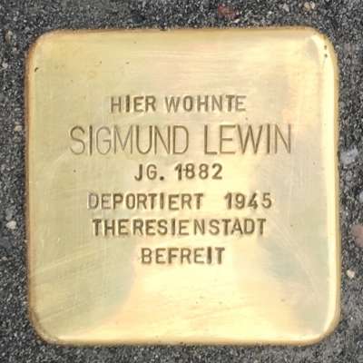 Stolperstein Sigmund Lewin