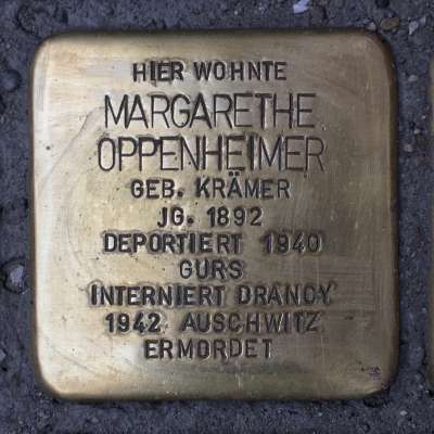 Stolperstein für Margarethe Oppenheimer
