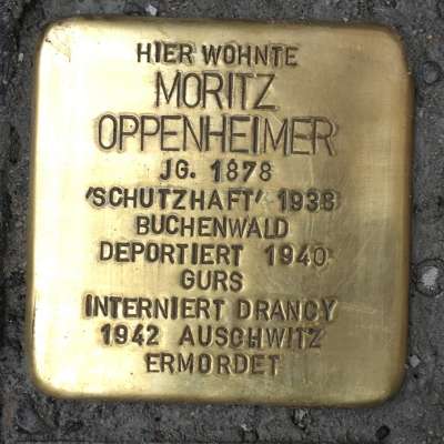 Stolperstein für Moritz Oppenheimer