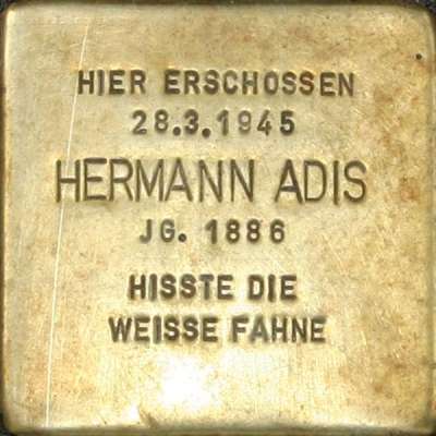Stolperstein für Hermann Adis
