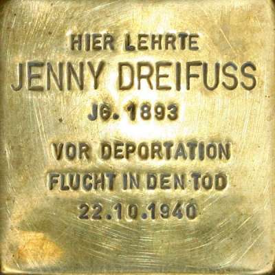 Stolperstein für Jenny Dreifuß