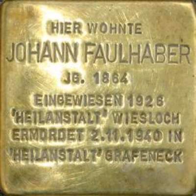Stolperstein für Johann Faulhaber