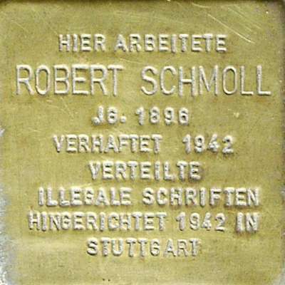 Stolperstein für Robert Schmoll