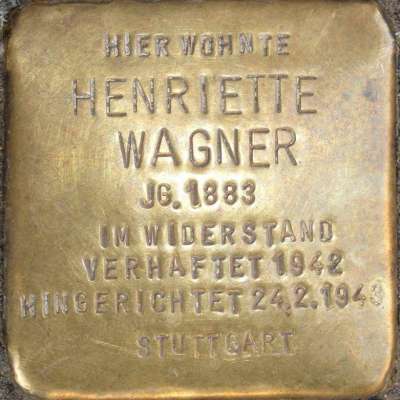 Stolperstein für Henriette Wagner