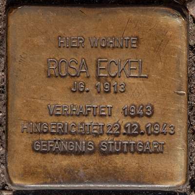 Stolperstein für Rosa Eckel