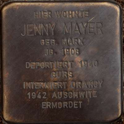 Stolperstein für Jenny Mayer