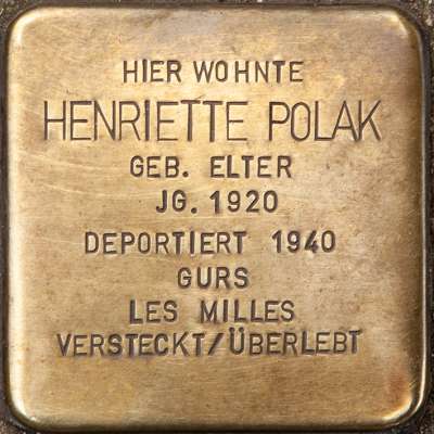 Stolperstein für Henriette Polak