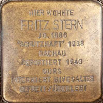 Stolperstein für Fritz Stern