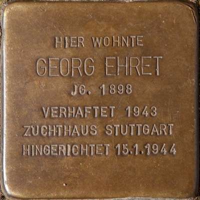 Stolperstein für Georg Ehret