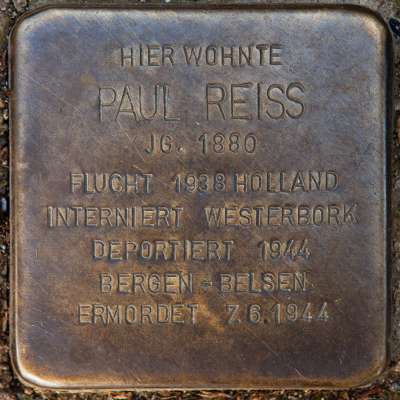 Stolperstein für Paul Reiss