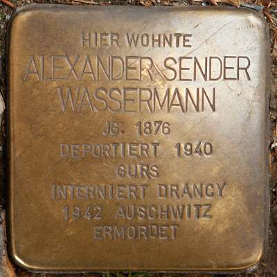 Stolperstein für Alexander Wassermann