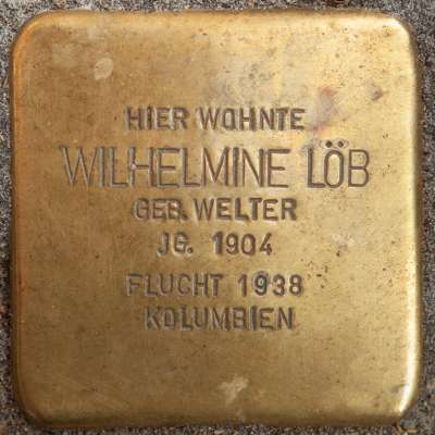 Stolperstein für Wilhelmine Löb geb. Welter