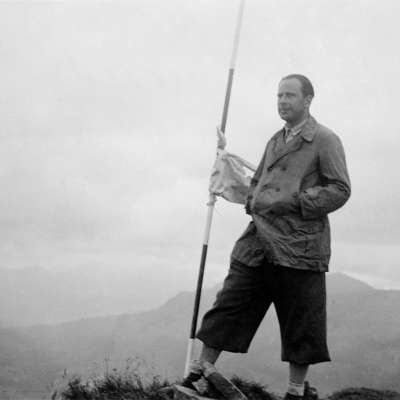 Alpen-Wanderung 1937: Paul Eppstein auf dem Walmendinger Horn