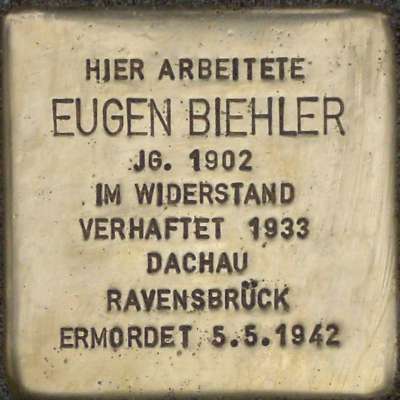 Stolperstein für Eugen Biehler
