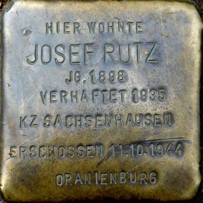 Stolperstein für Josef Rutz