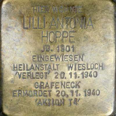 Stolperstein für Lilli Antonia Hoppe