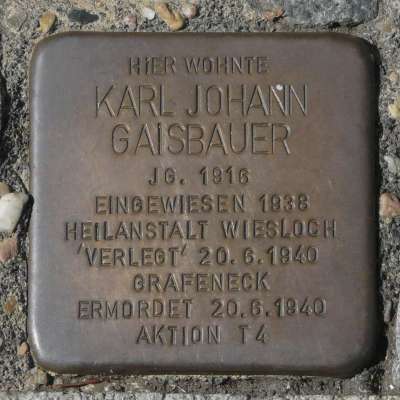 Stolperstein für Karl Gaisbauer