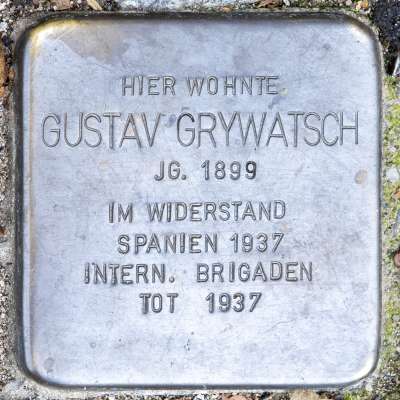 Stolperstein für Gustav Grywatsch