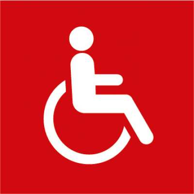 Für gehbehinderte oder auf einen Rollstuhl angewiesene Menschen zugänglich