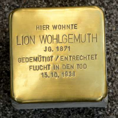 Stolperstein für Lion Wohlgemuth