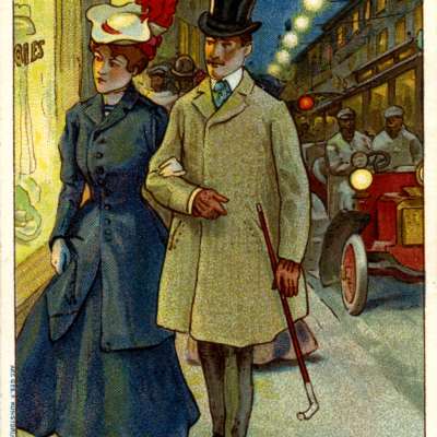 Werbebild zur elektischen Beleuchtung, Palmin, H.Schlink und Cie. Mannheim, ca. 1890-1910. MARCHIVUM, Signatur AB02890-081.