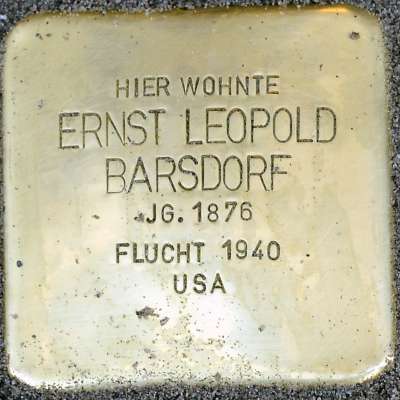 Stolperstein für Ernst Barsdorf