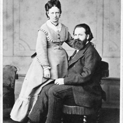 Emil Heckel und Ehefrau Maria, um 1870. MARCHIVUM, Signatur KF013162.