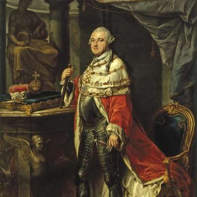 Kurfürst Karl Theodor, Gemälde von P. G. Batoni, 1775. Bayerische Staatsgemäldesammlung.